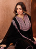 Malaika Arora Black Ethnic Motifs Thread Work Kurta With Sharara & Dupatta