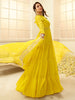 Malaika Arora Yellow Floral Thread Georgette Dupatta